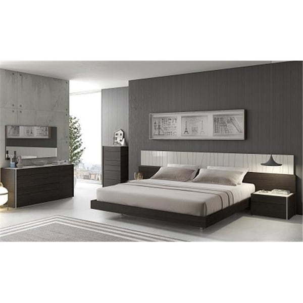 J&M Furniture J & M Furniture 17867-D Porto Dresser - Light grey & Wenge 17867-D - main